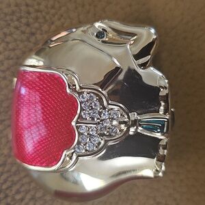 Rare Vintage Estee Lauder 'Little Prince' Gold Elephant Luxury Compact